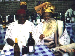 Chief & Chief (Mrs.) Akujuo at the reception